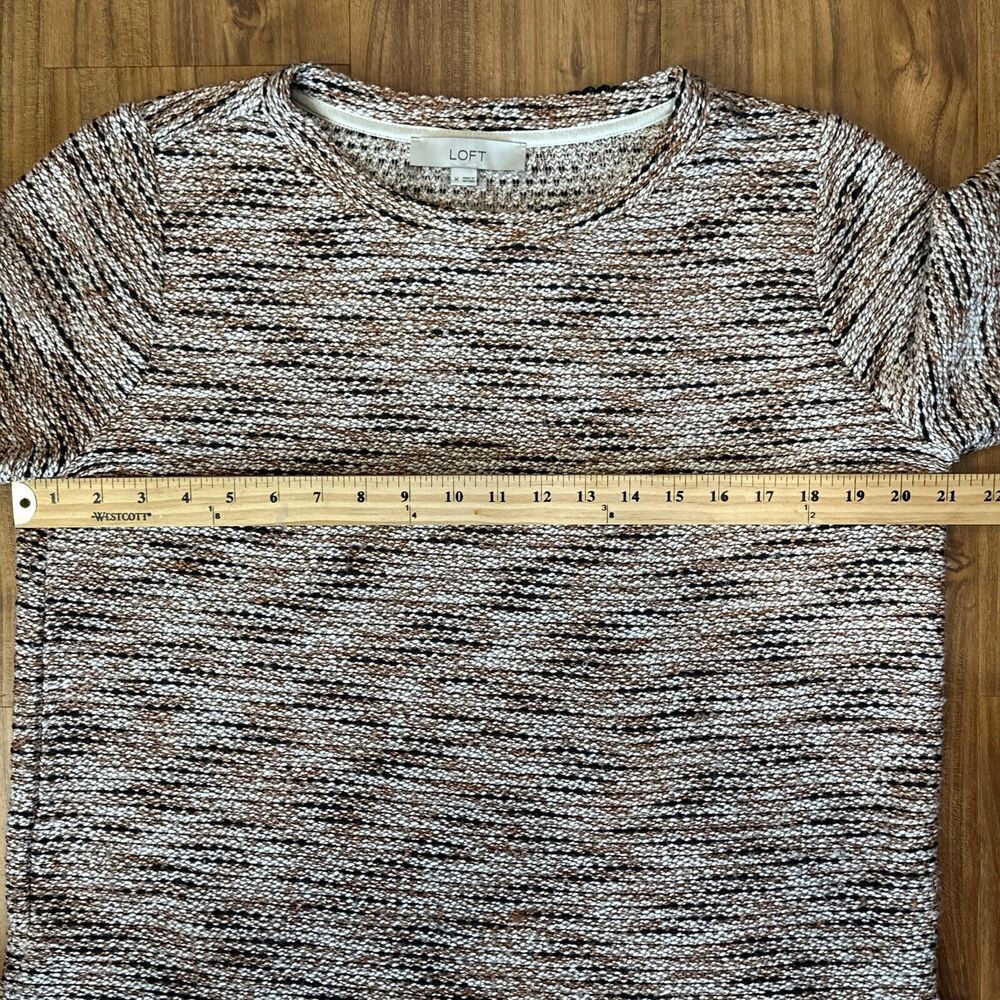 LOFT Sweater Womens Medium Tan Knit‎ Top Cozy - Picture 3 of 4